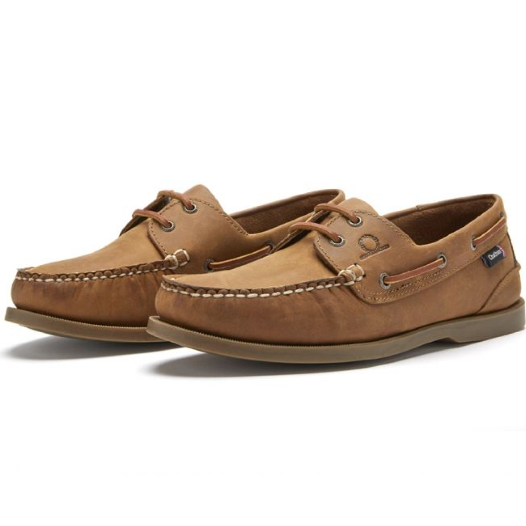 Chatham Deck II G2 Premium Leather Boat Shoes #colour_walnut