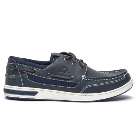 Chatham Buton G2 Premium Leather Deck Shoes#colour_navy