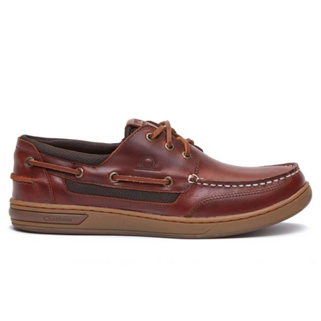 Chatham Buton G2 Premium Leather Deck Shoes#colour_red-brown