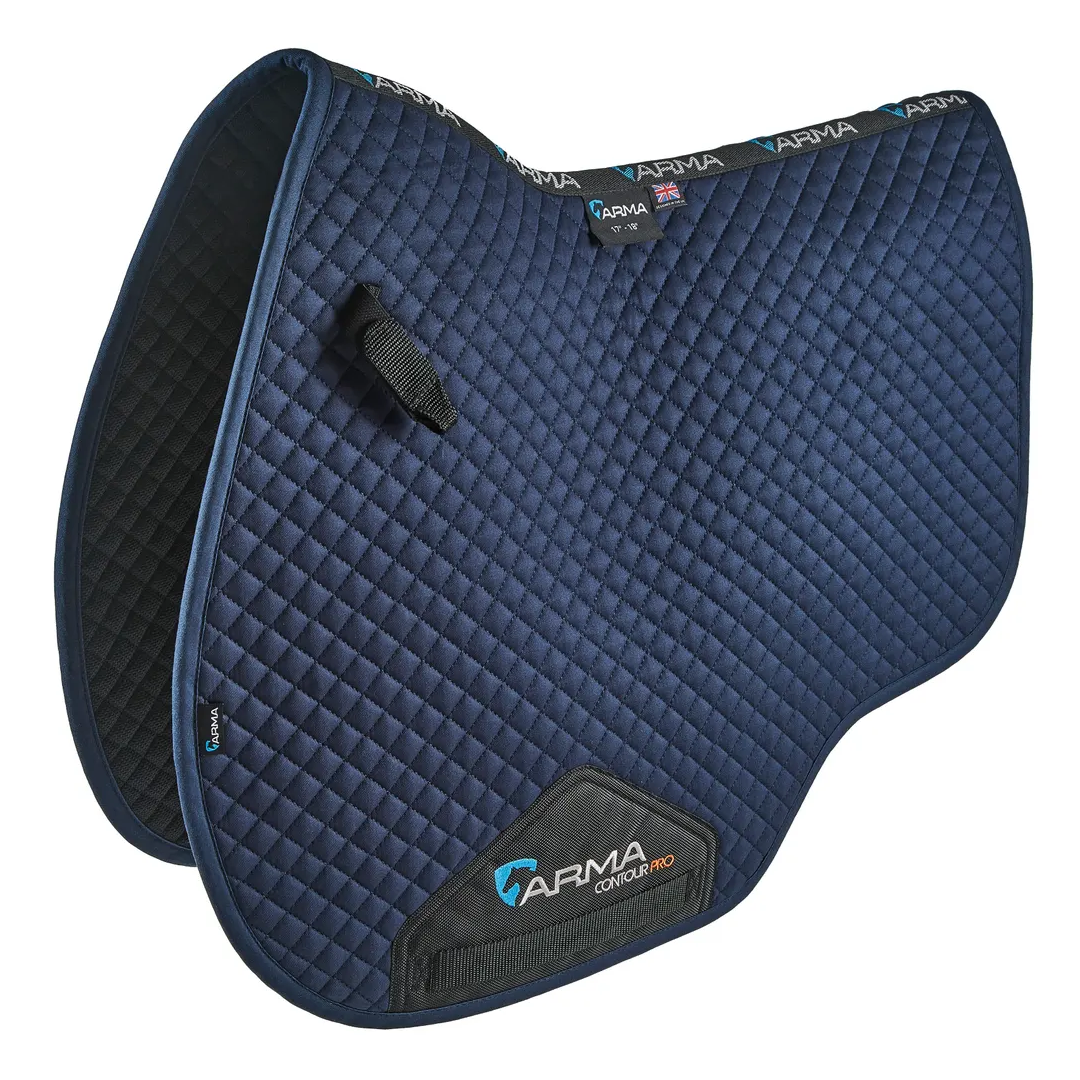 Shires ARMA Euro Cut Saddlecloth #colour_navy