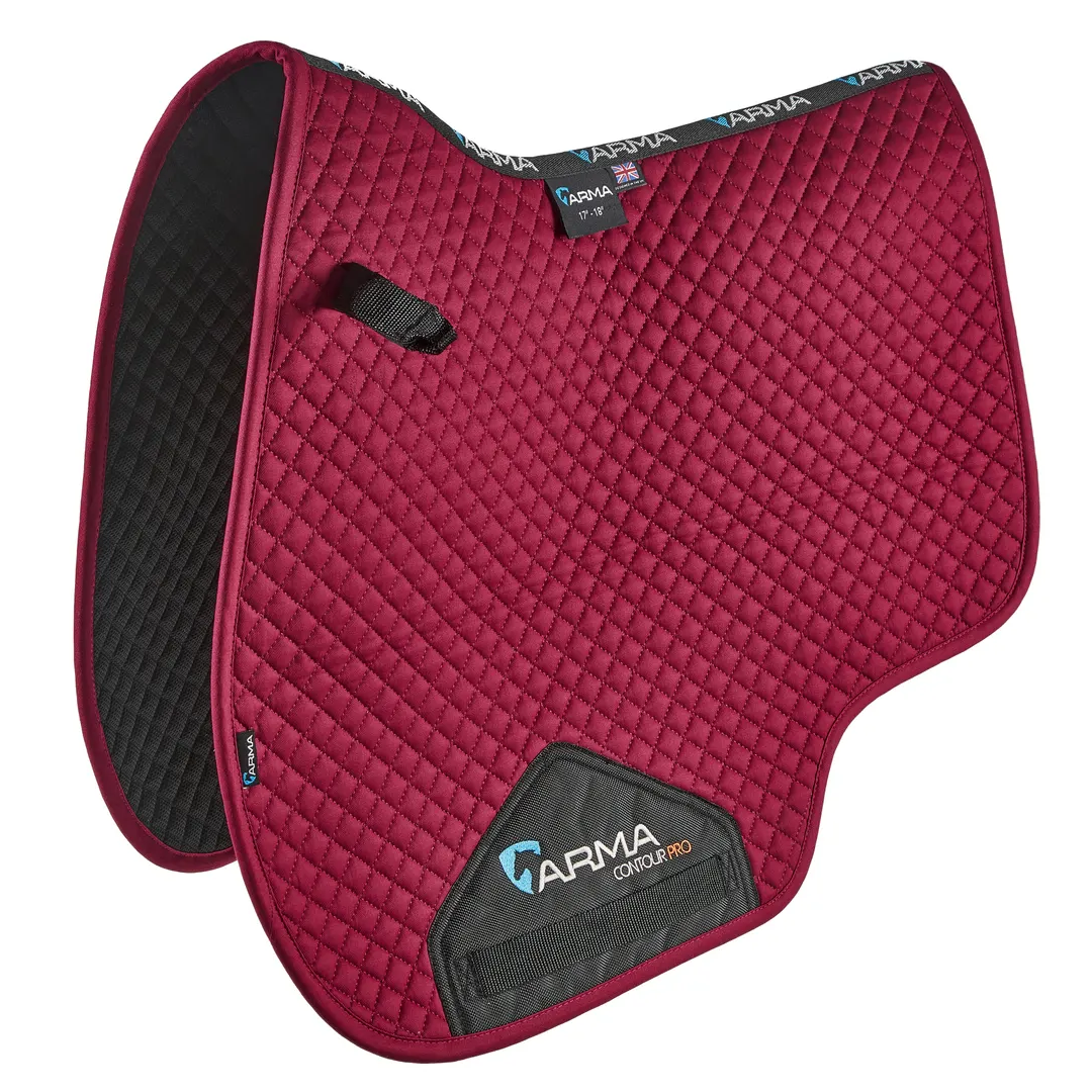 Shires ARMA Euro Cut Saddlecloth #colour_raspberry