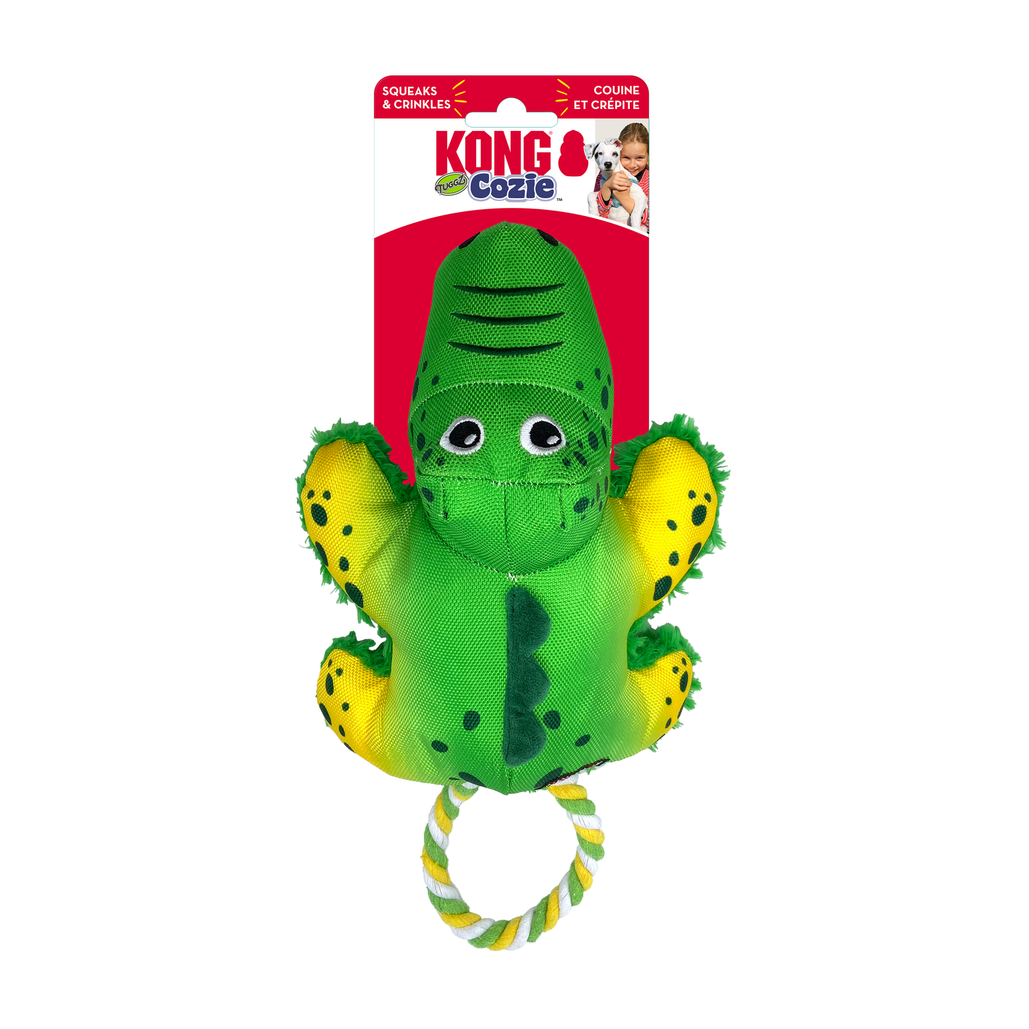 Kong Cozie Tuggz Alligator
