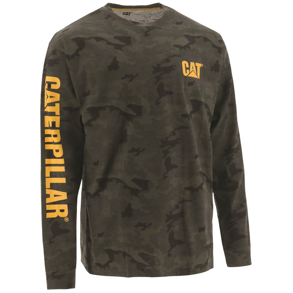 T-shirt à manches longues avec bannière de marque Caterpillar
