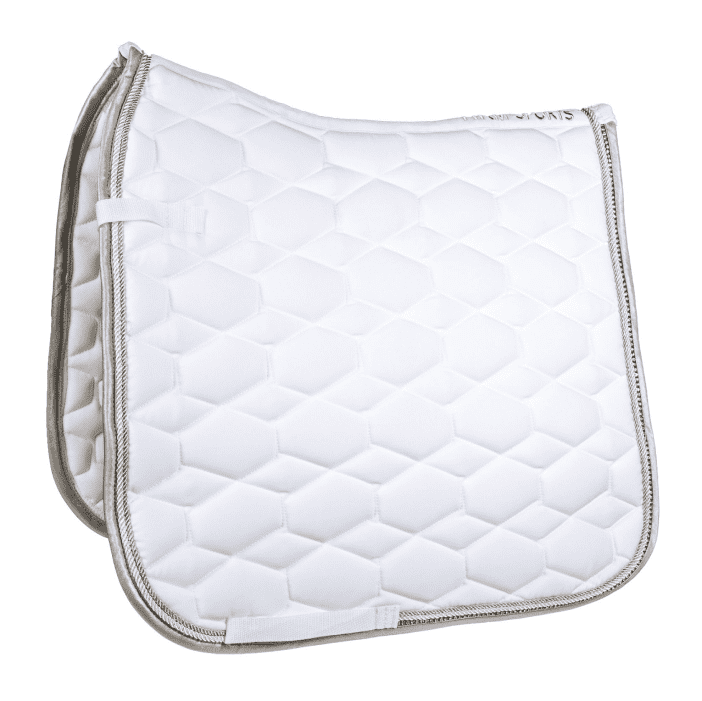 HKM Crystal Fashion Saddle Cloth #colour_white