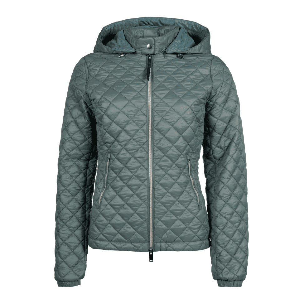 HKM Stella Quilted Jacket #colour_deep-green