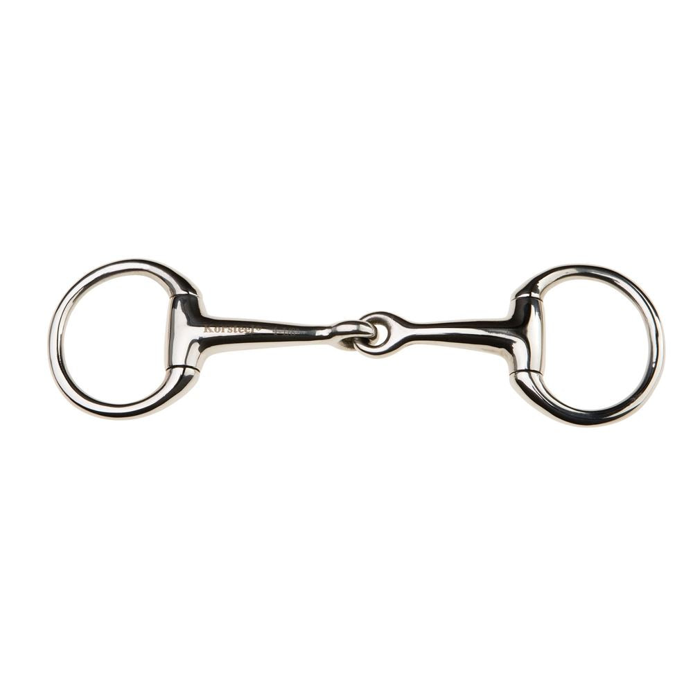 Mors à filet Bradoon articulé en acier inoxydable JP Korsteel
