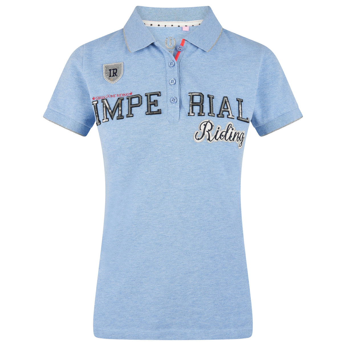 Imperial Riding Girly Polo Shirt #colour_blue-breeze