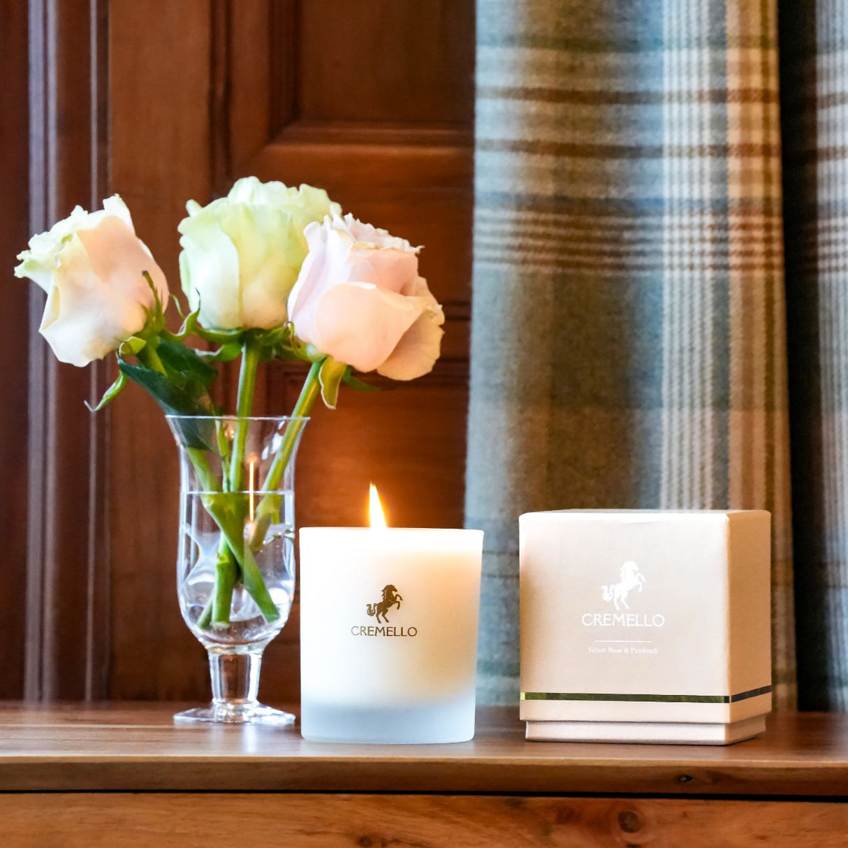 Cremello Velvet Rose & Patchouli Wax Candle