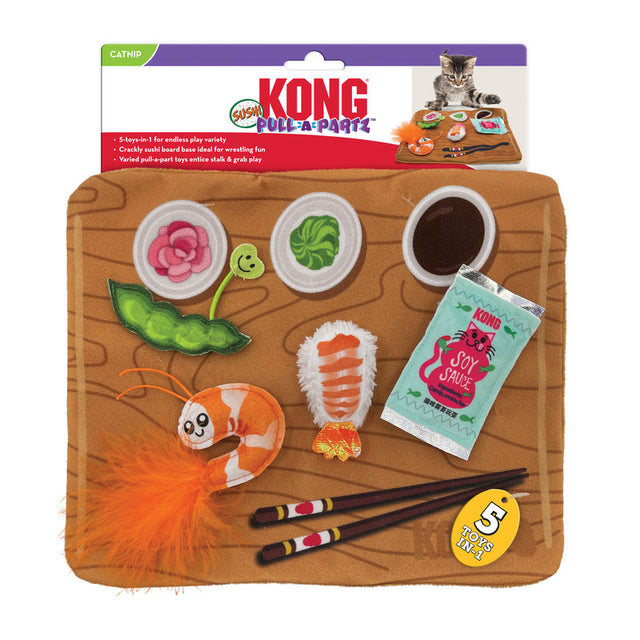 KONG Cat Pull-A-Partz Sushi