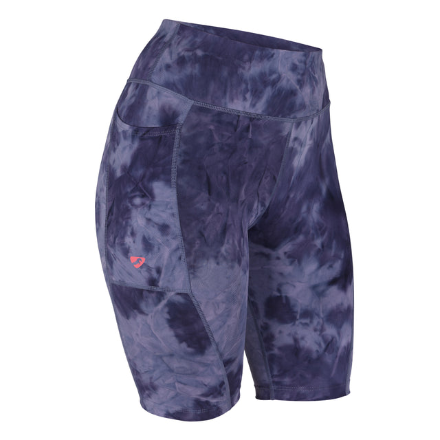 Shires Aubrion Ladies Non-Stop Shorts #colour_navy-tie-dye