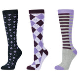 Dublin 3 Pack Socks Adults #colour_purples