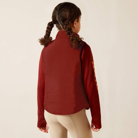 Ariat Youth Bella Insulated Reversible Vest - Dala Horse/Fired Brick