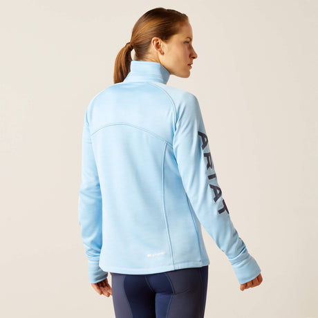 Ariat Women's Tek Team 1/2 Zip Sweatshirt - Navy Heather - Cote D'azur