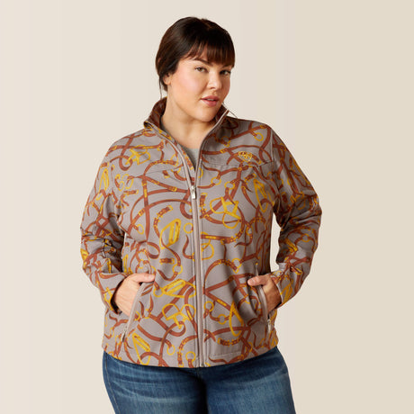 Ariat Women's New Team Softshell Jacket - Zinc Bridle