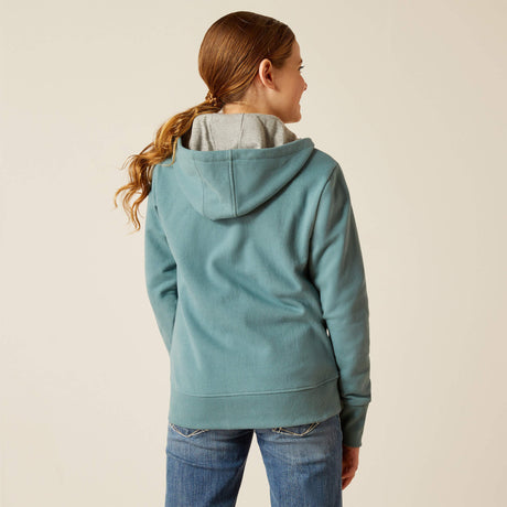 Ariat Kids' Team Logo Full Zip Hoodie