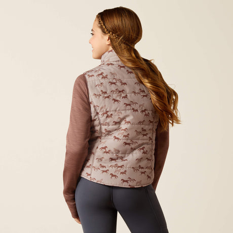 Ariat Youth Bella Insulated Reversible Vest - Scattering Horses