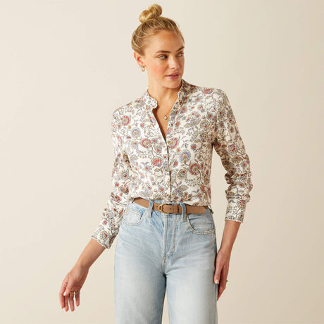 Ariat Women's Clarion Long Sleeve Blouse - Paisley Perennial