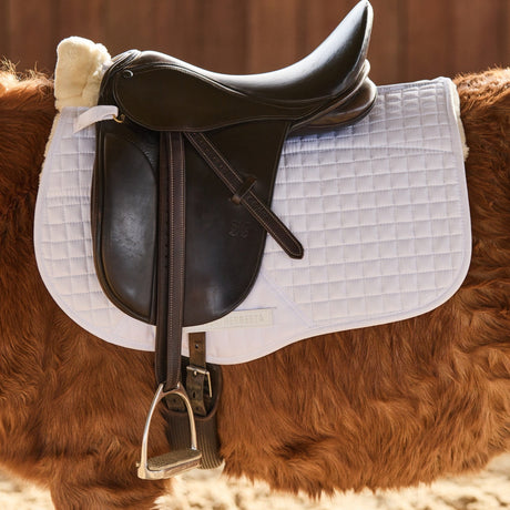 Weatherbeeta Prime Comfy Fleece All Purpose Saddle Pad #colour_white