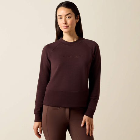 Ariat Women's Martine Sweatshirt - Chocolate Plum