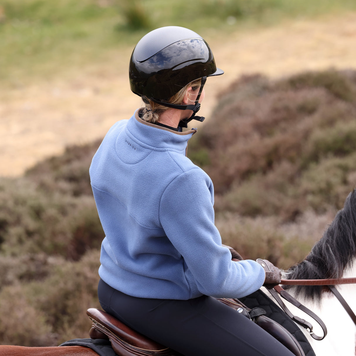 Shires Aubrion Core Ladies Half Zip Fleece #colour_blue