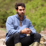 Shires Aubrion Core Men's Half Zip Fleece #colour_blue
