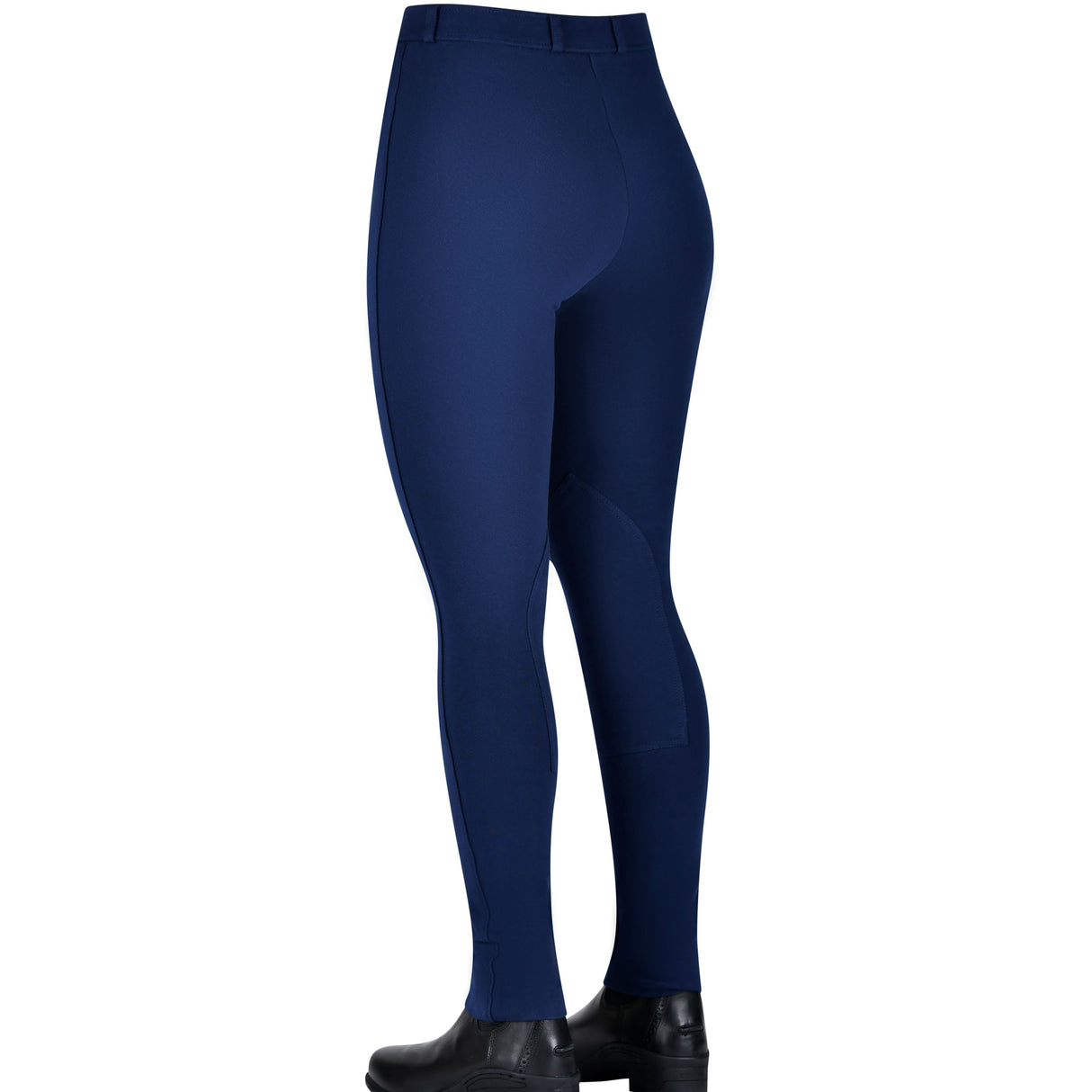 Saxon Warm Up Childs Zip Front Jodhpurs #colour_navy