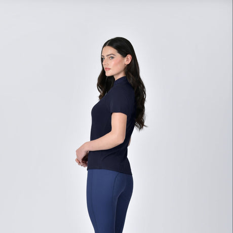Weatherbeeta Ladies Bamboo Short Sleeve Performance Base Layer #colour_navy