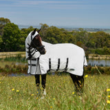 Weatherbeeta Sweet Itch Shield Combo Neck #colour_white-charcoal