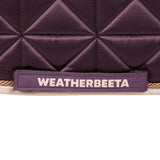 Weatherbeeta Satin Luxe Air-Tec Dressage Saddle Pad #colour_chocolate 
