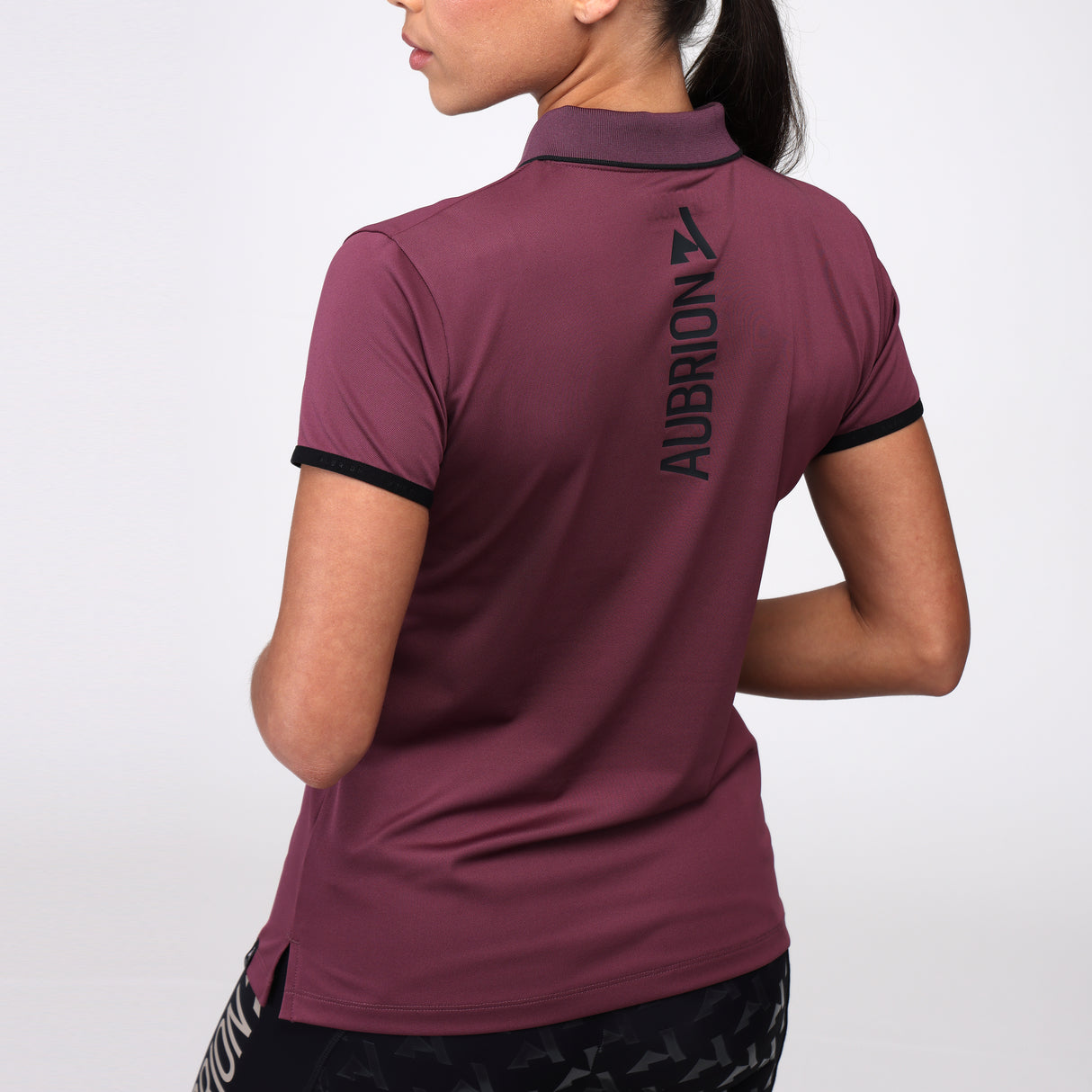 Shires Aubrion Ladies React Tech Polo #colour_mauve