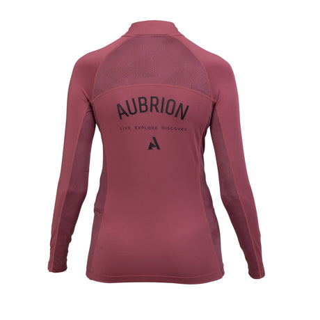 Shires Aubrion Ladies React Long Sleeve Base Layer #colour_mauve