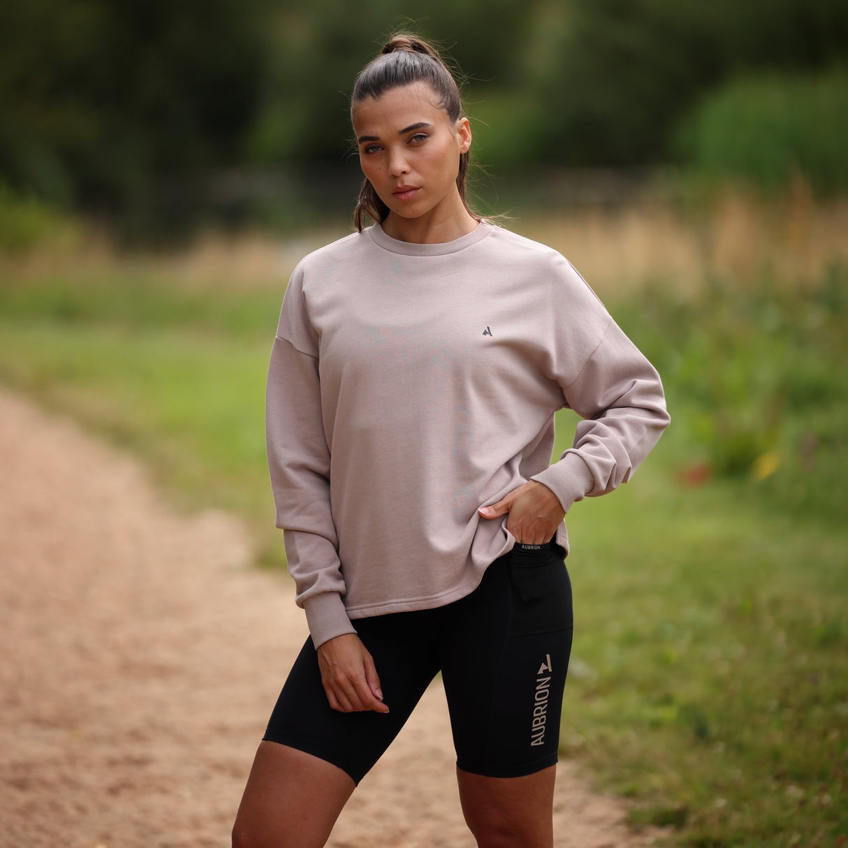 Shires Aubrion Ladies React Sweatshirt #colour_sand