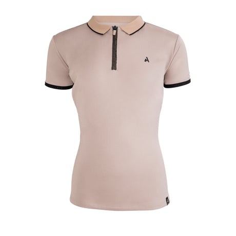 Shires Aubrion Young Rider React Tech Polo #colour_sand