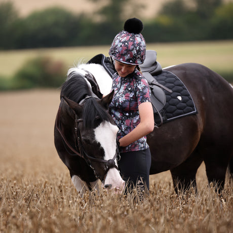 Shires Aubrion Young Rider React Short Sleeve Base Layer #colour_abstract