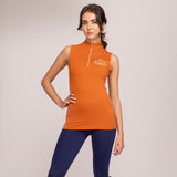 Shires Aubrion Ladies Team Sleeveless Base Layer #colour_rust