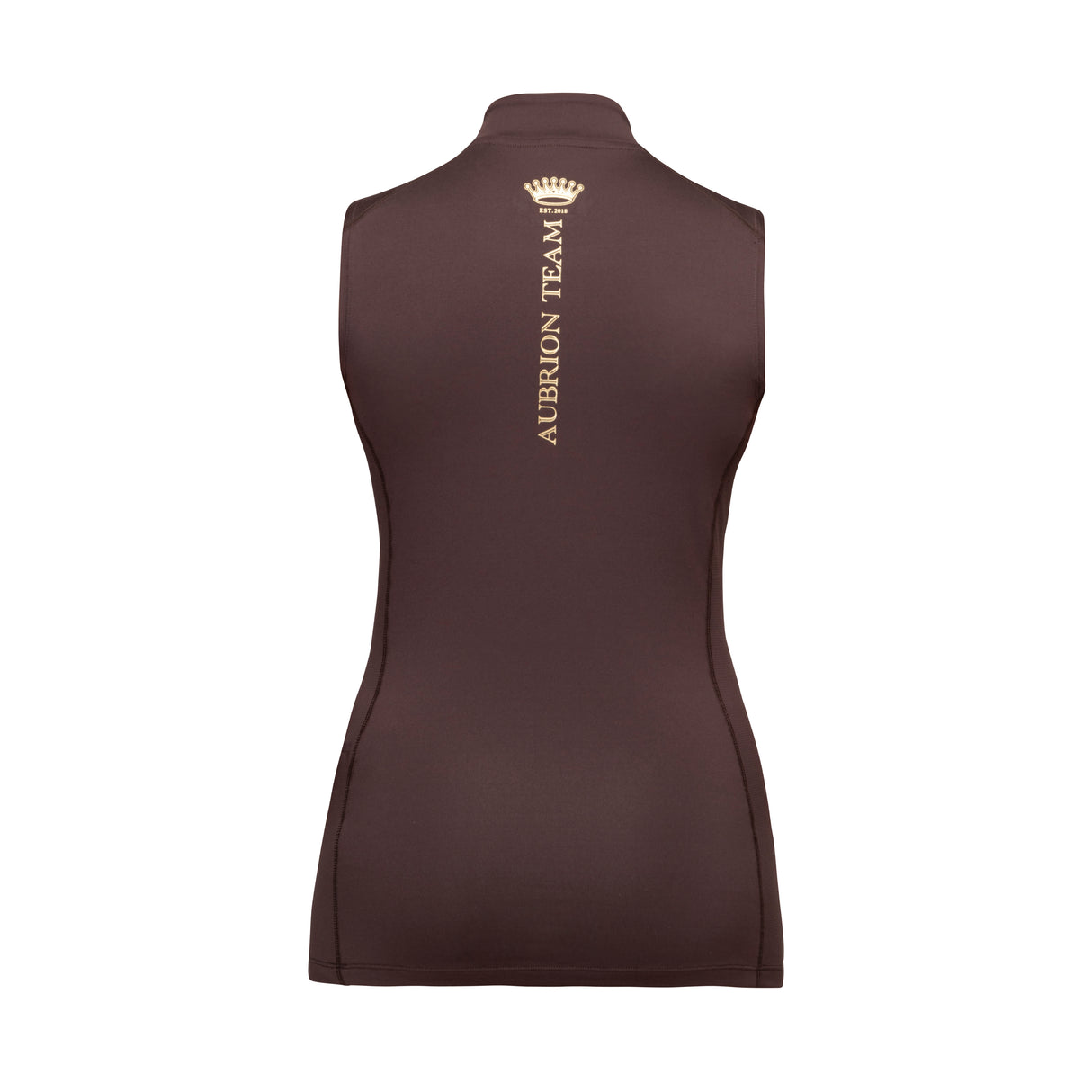 Shires Aubrion Ladies Team Sleeveless Base Layer #colour_umber