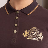 Shires Aubrion Ladies Team Short Sleeve Polo #colour_umber