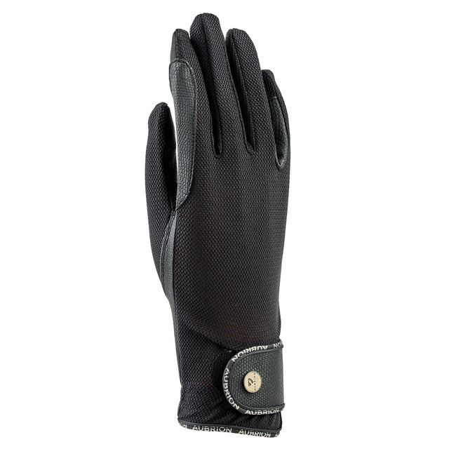 Shires Aubrion Aero Flexfit Riding Gloves #colour_black