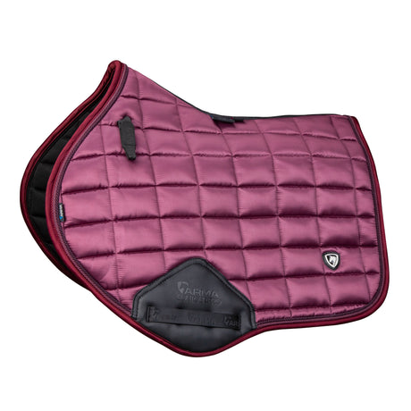 Shires ARMA Eltar Satin Jump Saddlecloth #colour_black-cherry