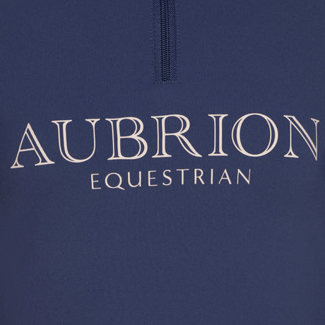 Shires Aubrion Equestrian Long Sleeve Base Layer -Young Rider #colour_midnight