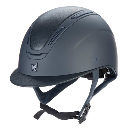 Shires Karben Amity Leather Riding Hat #colour_navy