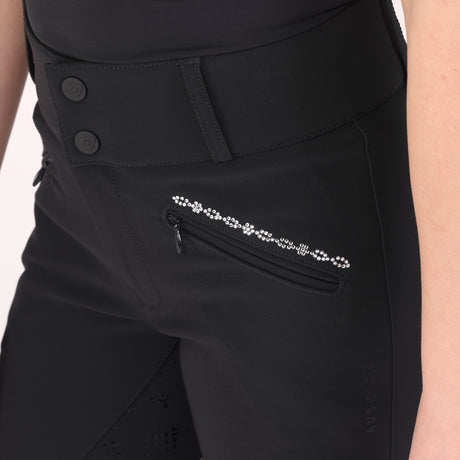 Shires Aubrion Optima LX Breeches - Young Rider #colour_black