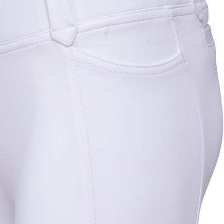 Shires Aubrion Optima MX Riding Tights - Young Rider #colour_white