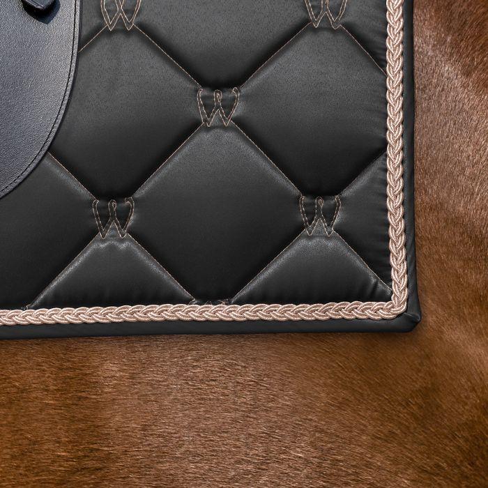 Waldhausen Valencia Saddle Pad #colour_black-rose-gold