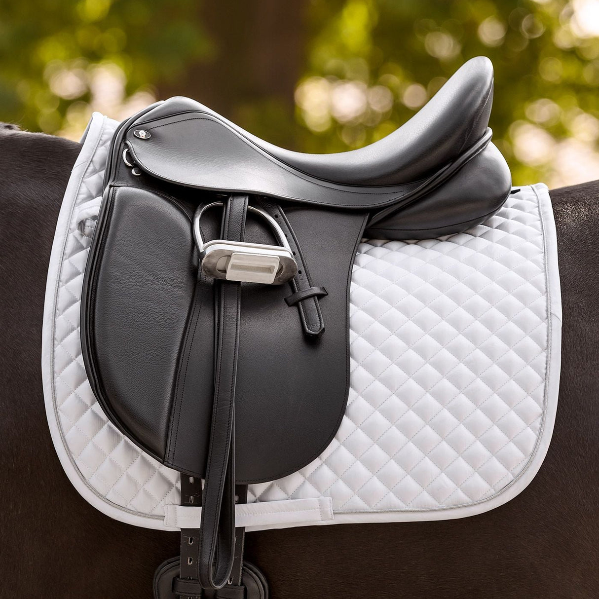 Waldhausen Horse Fashion Felix Glam Saddle Pad #colour_white