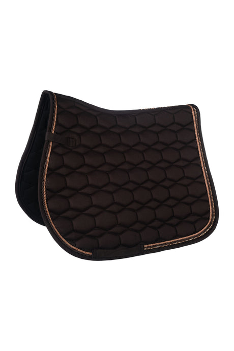 HKM Saddle Cloth -Rosegold Glamour- Style #coour_brown-rose-gold