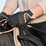HKM Riding Gloves -Rosegold Glamour- Style #colour_black
