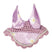 HKM Ear Bonnet -Hobby Horsing Print- #colour_purple-with-daisies