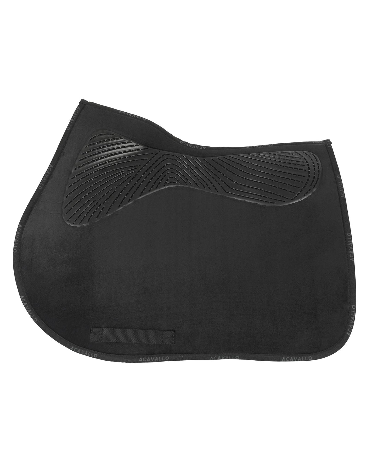 Acavallo Twin Sided Classic Gel Dressage Pad With Rope #colour_black