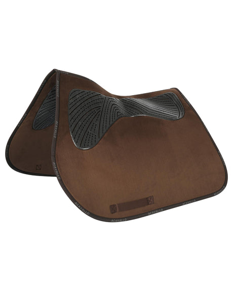 Acavallo Twin Sided Classic Gel Dressage Pad With Rope #colour_brown